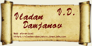 Vladan Damjanov vizit kartica